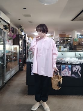 「AMERICAN HOLIC（アメリカンホリック）のアイテム」を使った、takamiさん（レディース・159cm）の春コーディネート