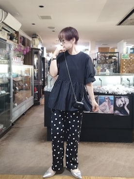 「AMERICAN HOLIC（アメリカンホリック）のアイテム」を使った、takamiさん（レディース・159cm）の秋コーディネート