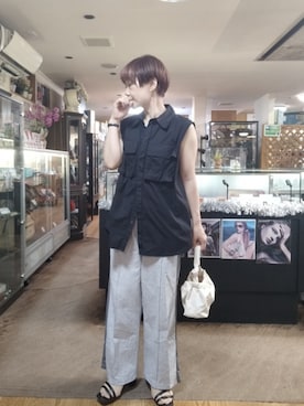 「Green　Parks（グリーンパークス）のアイテム」を使った、takamiさん（レディース・159cm）の夏コーディネート