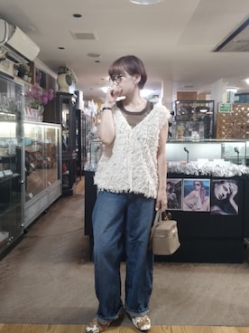「アイテム（バレエシューズ）」を使った、takamiさん（レディース・159cm）の秋コーディネート
