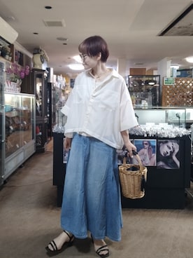 「AMERICAN HOLIC（アメリカンホリック）のアイテム」を使った、takamiさん（レディース・159cm）の夏コーディネート