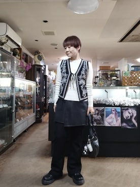 「アイテム（財布/小物）」を使った、takamiさん（レディース・159cm）の冬コーディネート