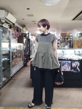 「AMERICAN HOLIC（アメリカンホリック）のアイテム」を使った、takamiさん（レディース・159cm）の夏コーディネート