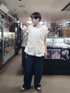 「アイテム（バレエシューズ）」を使った、takamiさん（レディース・159cm）の秋コーディネート