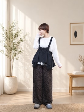 「アイテム（メイクアップ）」を使った、takamiさん（レディース・159cm）の秋コーディネート