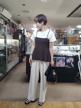 「Green　Parks（グリーンパークス）のアイテム」を使った、takamiさん（レディース・159cm）の夏コーディネート