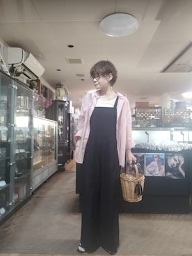 「AMERICAN HOLIC（アメリカンホリック）のアイテム（シャツ/ブラウス）」を使った、takamiさん（レディース・159cm）の夏コーディネート