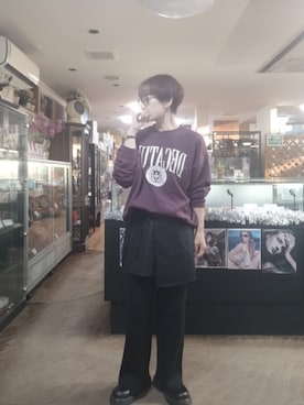 「AMERICAN HOLIC（アメリカンホリック）のアイテム」を使った、takamiさん（レディース・159cm）の秋コーディネート