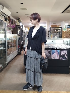 「AMERICAN HOLIC（アメリカンホリック）のアイテム」を使った、takamiさん（レディース・159cm）の夏コーディネート