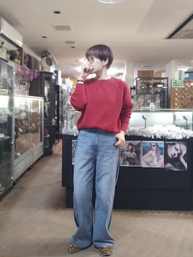 「アイテム（バレエシューズ）」を使った、takamiさん（レディース・159cm）の秋コーディネート