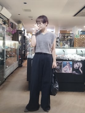 「AMERICAN HOLIC（アメリカンホリック）のアイテム」を使った、takamiさん（レディース・159cm）の秋コーディネート