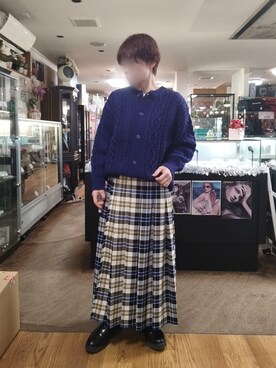 「ニコアンド」｜「アイテム（スカート）」を使った、takamiさん（レディース・159cm）の冬コーディネート