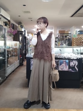 「アイテム（その他シューズ）」を使った、takamiさん（レディース・159cm）の秋コーディネート
