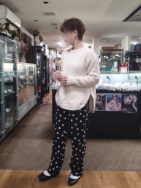 「grove（グローブ）のアイテム（その他シューズ）」を使った、takamiさん（レディース・159cm）の冬コーディネート