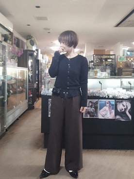「DISCOAT（ディスコート）のアイテム（バッグ）」を使った、takamiさん（レディース・159cm）の春コーディネート