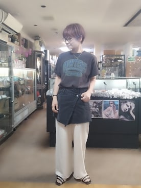 「アイテム（ファッション雑貨）」を使った、takamiさん（レディース・159cm）の夏コーディネート