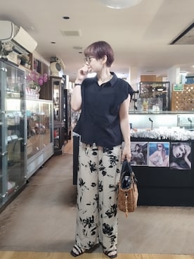 「Green　Parks（グリーンパークス）のアイテム」を使った、takamiさん（レディース・159cm）の夏コーディネート