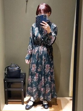 「アイテム（ワンピース、その他）」を使った、takamiさん（レディース・159cm）の秋コーディネート
