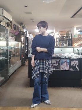 「アイテム（パンプス）」を使った、takamiさん（レディース・159cm）の秋コーディネート