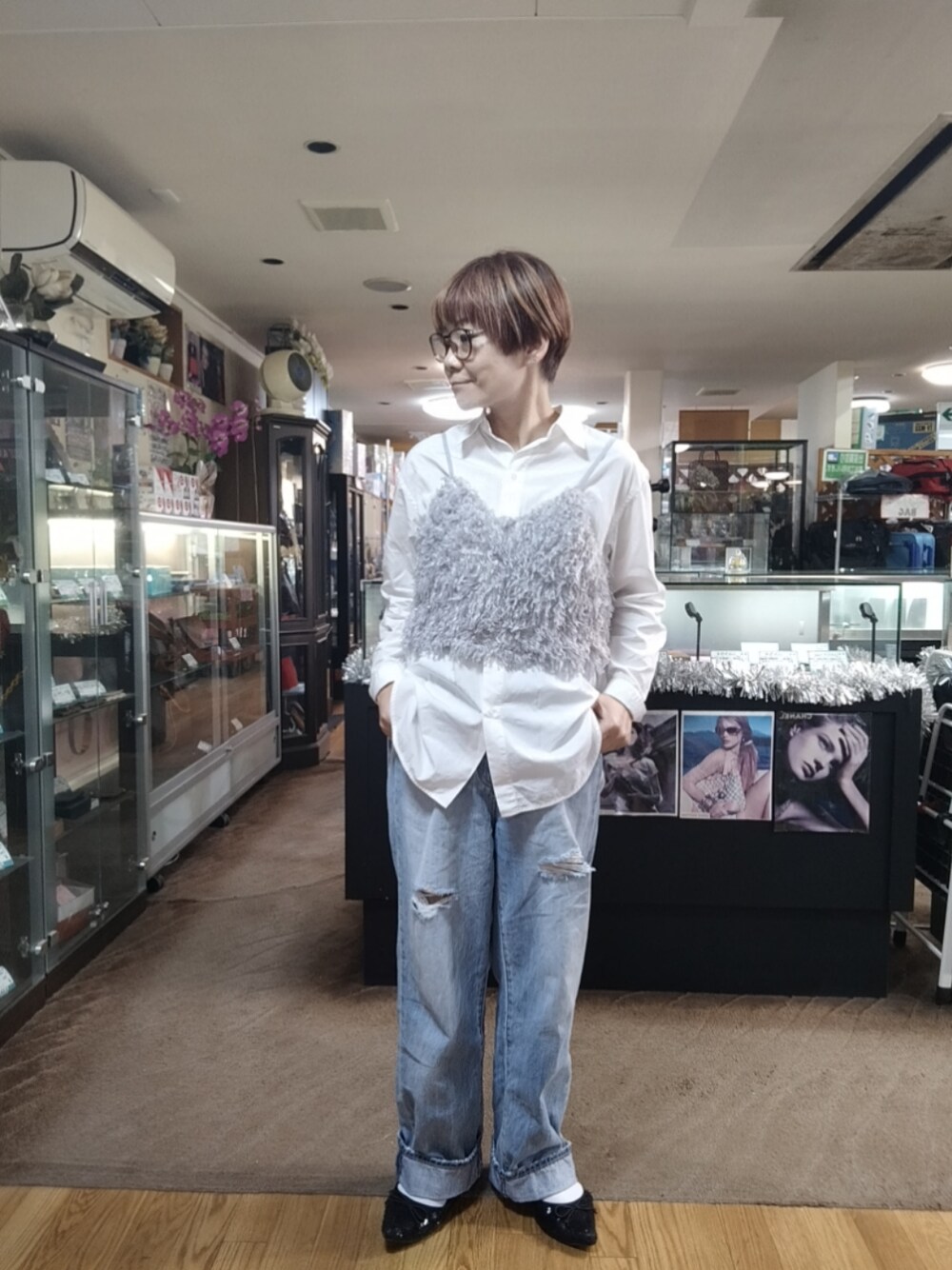 レディース キャミソール 　テープヤーンキャミ　アイボリー GORGE（ゴージ）の「テープヤーンキャミ（キャミソール）」 - WEAR