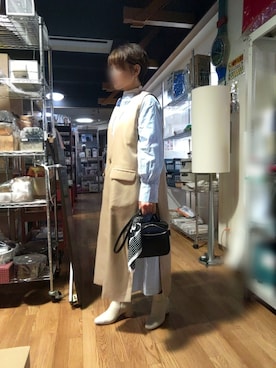 「natural couture（ナチュラルクチュール）のアイテム（その他アウター）」を使った、takamiさん（レディース・159cm）の春コーディネート