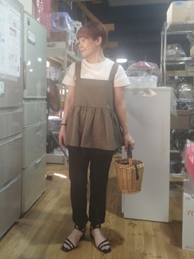 「Green　Parks（グリーンパークス）のアイテム」を使った、takamiさん（レディース・159cm）の夏コーディネート