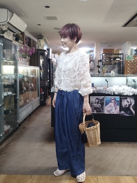 「アイテム（キャミソール）」を使った、takamiさん（レディース・159cm）の夏コーディネート