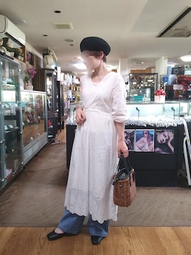 「SLOBE IENA（スローブイエナ）のアイテム（ワンピース）」を使った、takamiさん（レディース・159cm）の春コーディネート