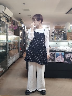 「アイテム（キャミソール）」を使った、takamiさん（レディース・159cm）の秋コーディネート