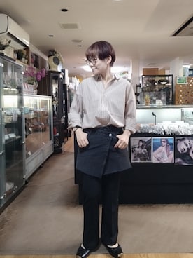 「AMERICAN HOLIC（アメリカンホリック）のアイテム」を使った、takamiさん（レディース・159cm）の秋コーディネート