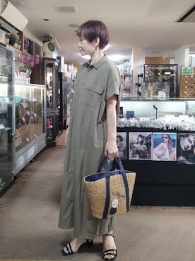 「Green　Parks（グリーンパークス）のアイテム」を使った、takamiさん（レディース・159cm）の夏コーディネート