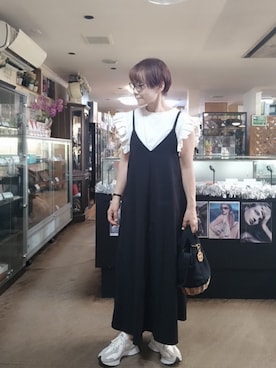 「アイテム（ワンピース/ドレス）」を使った、takamiさん（レディース・159cm）の夏コーディネート