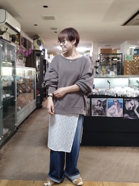「AMERICAN HOLIC（アメリカンホリック）のアイテム」を使った、takamiさん（レディース・159cm）の秋コーディネート