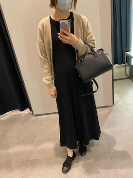 「LAKOLE（ラコレ）のアイテム（ワンピース/ドレス）」を使った、♡さん（レディース・159cm）の秋コーディネート