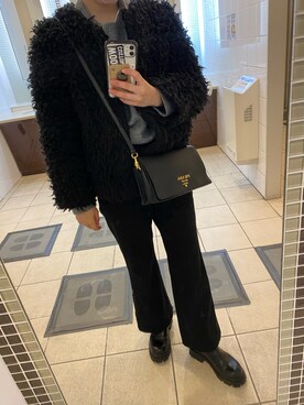 「SLY（スライ）のアイテム（その他アウター）」を使った、♡さん（レディース・159cm）の冬コーディネート