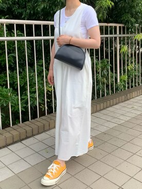 「チャックテイラー」｜「アイテム（ワンピース/ドレス）」を使った、Chiiiさん（レディース・153cm）の夏コーディネート