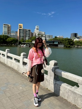 「THE YOn（ザヨン）のアイテム」を使った、りぃりぃさん（レディース・159cm）の夏コーディネート