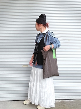 「アイテム（ラッピングキット）」を使った、♡、。・S♡、。・:*:・さん（レディース・159cm）の秋コーディネート