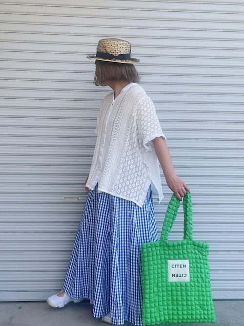 セール】ギンガムチェックボリュームスカート（スカート）｜coca（coca