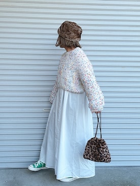 「MERLOT（メルロー）のアイテム（ニット/セーター）」を使った、♡、。・S♡、。・:*:・さん（レディース・159cm）の秋コーディネート