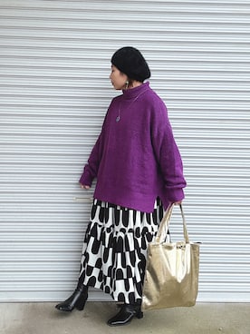 「アイテム（ピアス（両耳用））」を使った、♡、。・S♡、。・:*:・さん（レディース・159cm）の冬コーディネート