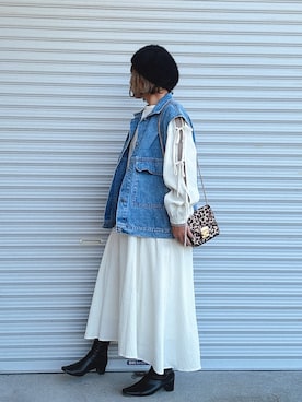 「ISOOK（アイスー）のアイテム（ジャケット/アウター）」を使った、♡、。・S♡、。・:*:・さん（レディース・159cm）の秋コーディネート