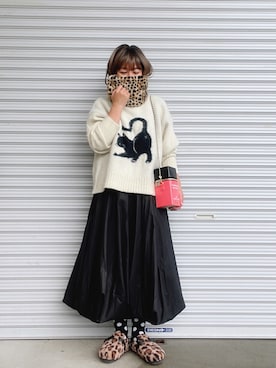「ネコ」｜「アイテム（サンダル）」を使った、♡、。・S♡、。・:*:・さん（レディース・159cm）の秋コーディネート