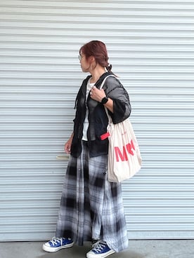 「アイテム（スカート）」を使った、♡、。・S♡、。・:*:・さん（レディース・159cm）の秋コーディネート