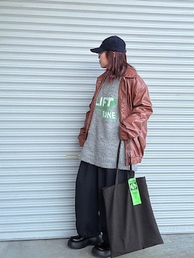 「coca（coca）（コカ）のアイテム」を使った、♡、。・S♡、。・:*:・さん（レディース・159cm）の冬コーディネート