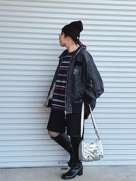 「アイテム（ブローチ/コサージュ）」を使った、♡、。・S♡、。・:*:・さん（レディース・159cm）の冬コーディネート