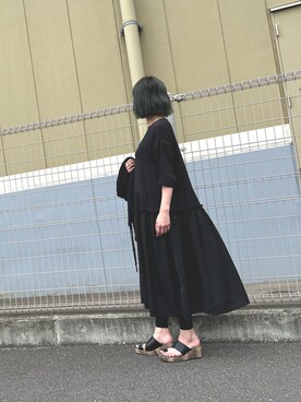 「アイテム（ワンピース/ドレス）」を使った、OSMOSIS大分 ORIEさん（レディース・170cm・40代）の夏コーディネート