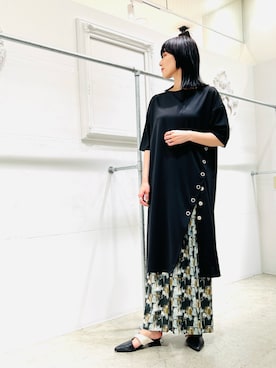 「OSMOSIS（オズモーシス）のアイテム」を使った、OSMOSIS大分 ORIEさん（レディース・170cm）の夏コーディネート