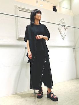 「OSMOSIS（オズモーシス）のアイテム」を使った、OSMOSIS大分 ORIEさん（レディース・170cm）の夏コーディネート