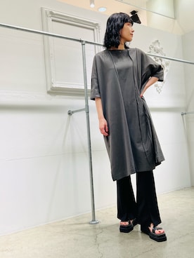 「OSMOSIS（オズモーシス）のアイテム」を使った、OSMOSIS大分 ORIEさん（レディース・170cm）の春コーディネート